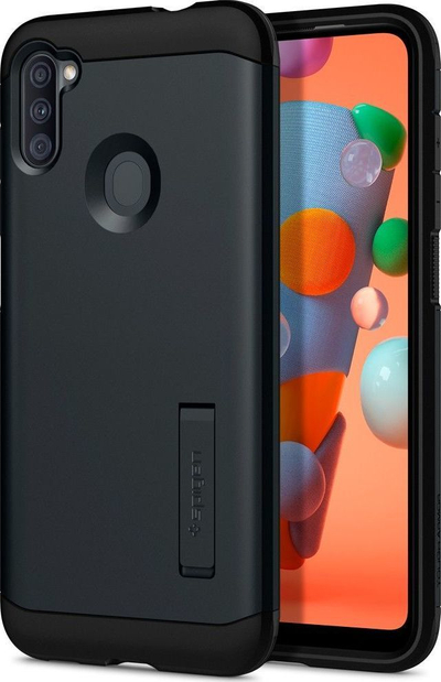Mbrojtëse Spigen Tough Armour për Galaxy A11, e hirtë