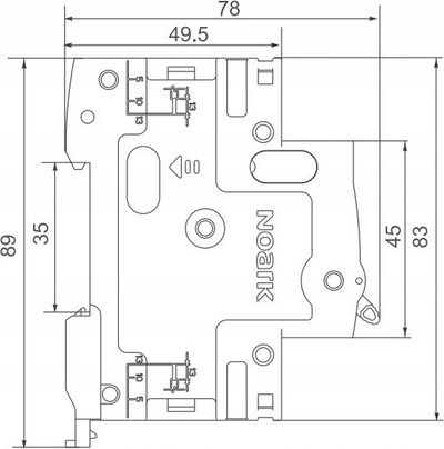 Lampë sinjalizuese Noark Ex9PD3E, 230/400V AC, LED, e kuqe