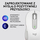 Maus Logitech M650, wireless, Bluetooth, USB, i bardhë dhe i hirt
