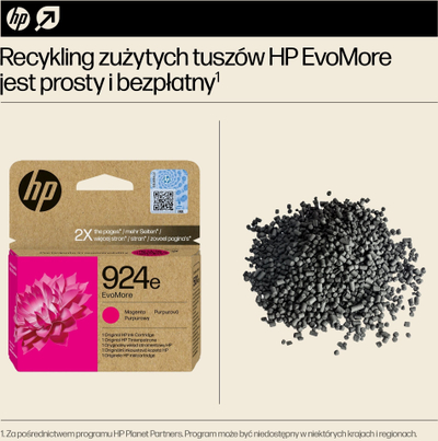 Kasetë boje HP 924e EvoMore, magenta, origjinale