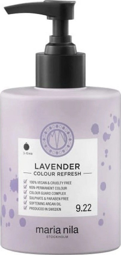 Maskë ngjyruese flokësh Maria Nila Color Refresh Lavender, 300 ml, për flokë biond, livande