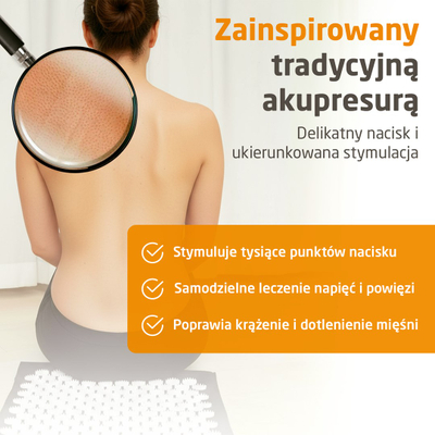 Tapet akupresure Medisana MM 100, funksion ngrohjeje, me çantë ruajtjeje, gri