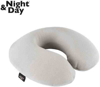 Jastëk udhëtimi Night & Day Cepheus, memory foam, gri