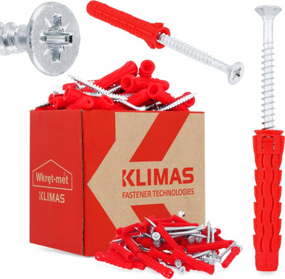 Dowell universal zgjerues Wkręt-Met SFXP 10x70, plastik, gri