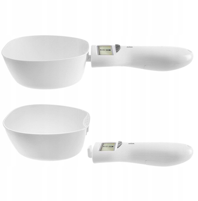Peshore kuzhine me dorë me lugë, 1 kg, 270 ml, e bardhë