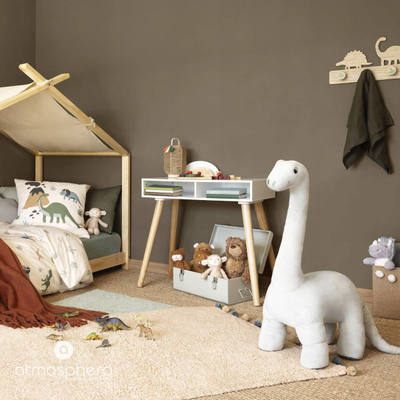 Lodër pelushi The Land of Dinosaurs Elio XL, dinosauri, 90 cm, shumëngjyrësh