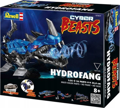 Model plastik Revell HydroFang CyberBeasts 07851, shkalla 1:35, pjesë lëvizëse, blu