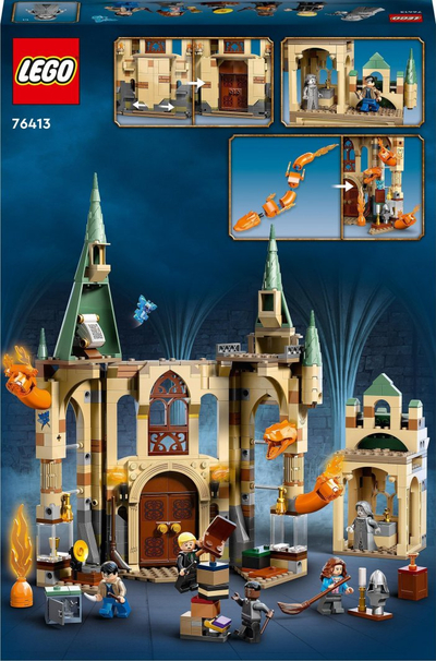 Set lodër LEGO Harry Potter 76413 Hogwarts Room of Requirement, për fëmijë 8+, model ndërtimi kështjelle