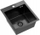 Lavaman kuzhine QUADRON LUKE GraniteQ, 50x45x20 cm, 1 legen, i zi metalik