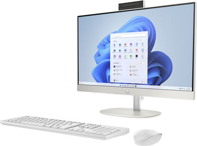 Компјутер All in One HP 24-cr0312nw, Ryzen 5, 16GB RAM, 512GB SSD, бел