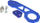 Grep tërheqës i pasëm MTuning_F Rear Tow Hook, aliazh alumini, universal, blu