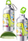 Set kreativ për shishe uji Creative, pikturim me dinosaurus, ngjitëse diamanti 5D, shumëngjyrësh
