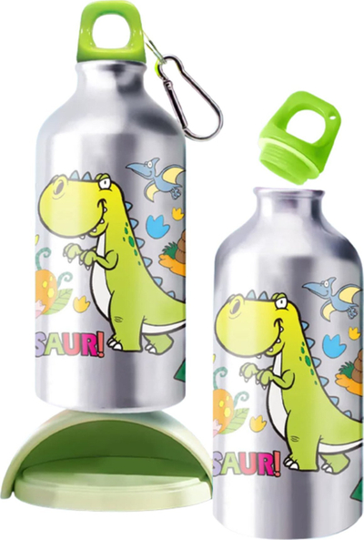 Set kreativ për shishe uji Creative, pikturim me dinosaurus, ngjitëse diamanti 5D, shumëngjyrësh