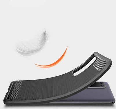 Mbrojtëse telefoni Huawei P40, karbon, TPU fleksibël, blu