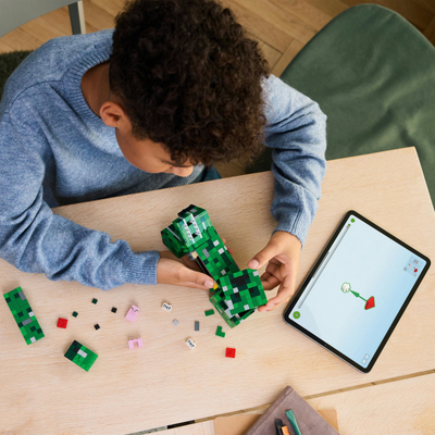 Сет LEGO Minecraft Creeper 21276, градежна играчка, разновидни бои