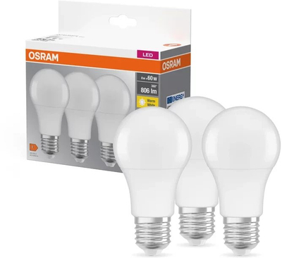 Llambë LED Osram Classic A 8W, E27, dritë e ngrohtë, e bardhë mat