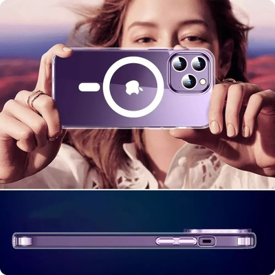 Kllëf telefoni Tech-Protect FlexAir Hybrid MagSafe për iPhone 15 Pro, transparent