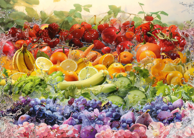 Puzzle Schmidt Spiele Fruit Cocktail, 1000 copëza, shumëngjyrësh