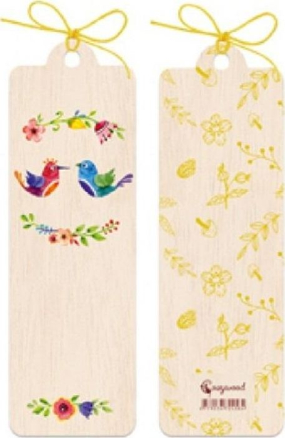 Dekorim druri Cozywood Tab Birds, me figurë zogjsh