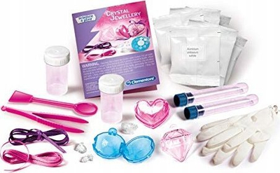 Set kreativ bizhuterish Clementoni Crystal Jewels 61797, për kalamaj, shumëngjyrësh