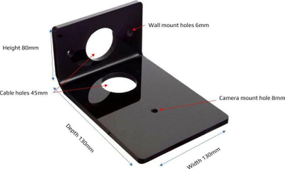 Raft muri Vivolink VLSHELF S, plastikë akrilike 8mm, për pajisje AV, transparent