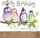 Set kartolinë me letër Turnowsky Card S54 Owl Birthday, për ditëlindje