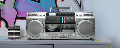 Radio Muse M-380 GBS, e vogël kompakte, gri