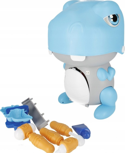 Set doktori për kalamaj Mega Creative Dino, me valixhe dinosauri, plot pjesë, shumëngjyrësh