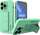 Futrollë silikoni Wozinsky Kickstand Case për iPhone 13 Pro Max, me mbajtëse, ngjyrë mint