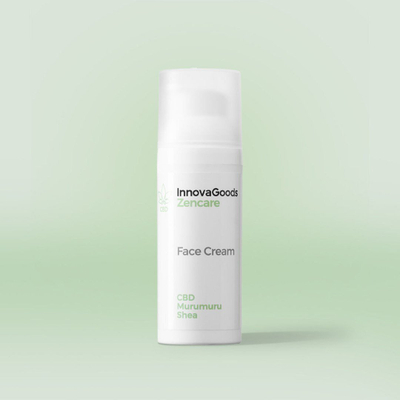 Krem fytyre hidratues InnovaGoods CBD Zencare, për përdorim përditë, që të qetëson lëkurën, 50 ml