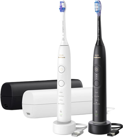 Furçë dhëmbësh elektrike Philips Sonicare 7100 HX7429/02, sonike, me kuti udhëtimi, e zezë dhe e bardhë