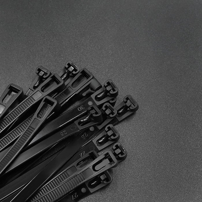 Lidhëse kabllosh Qoltec Reusable Cable Ties 7.2, najlon, të ripërdorshme, të zeza