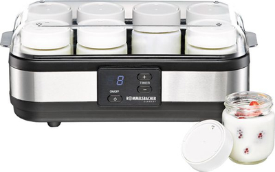 Pajisje për jogurt Rommelsbacher JG 40, 150 ml x 8, e bardhë