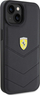 Këllëf telefoni Ferrari Twist Metal Logo për iPhone 15 6.1", eko lëkurë, i zi