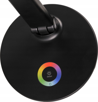 Lampë tavoline Sanico Neptun 325044, LED 7W, 4000K RGB, e zezë