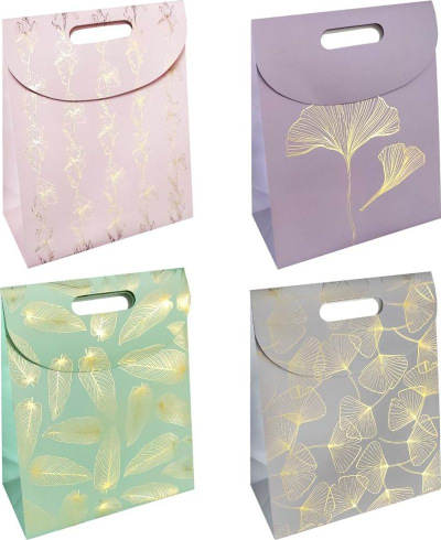 Qese dhuratash Incood Gift Bag, mbyllje me velcro, 19 x 27 cm, shumëngjyrëshe