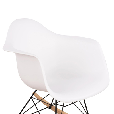 Kolltuk lëkundës 61x71x64cm (HM0035.11), bardhë/ zezë