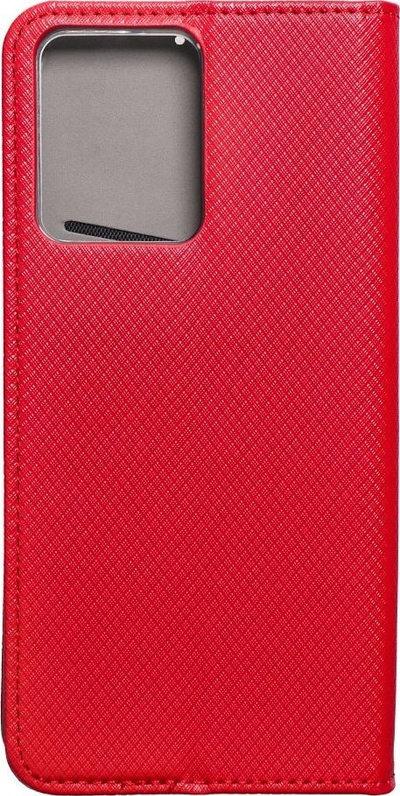 Kapak libër për telefon Xiaomi Redmi Note 12 4G, me magnet, me xhep karte, i kuq