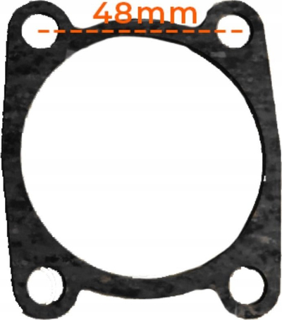 Set garniturash vulosëse XA077016.66, 48mm, që rrin mirë në temperatura të larta, ngjyrë e zezë