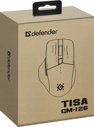 Maus pa tela Defender 52126, Bluetooth 2.4GHz, RGB, i zi