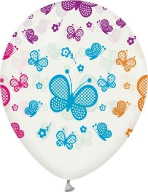 Balona Godan Butterflies, set me 5 copë, 30 cm, shumëngjyrëshe