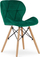 Karrige MUF-ART Elva Velvet, stil modern, këmbë dru ahu, jeshile