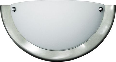 Aplik dhe plafonierë UFO, E27, 60W, krom satin i bardhë