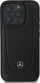 Këllëf telefoni Mercedes Leather Urban për iPhone 16 Pro Max, lëkurë, i hollë, i zi