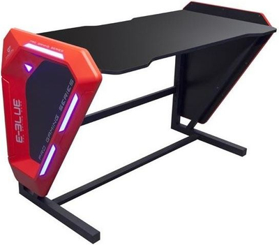 Гејминг маса E-Blue EGT002BK, 125 x 80.8 cm, црвена