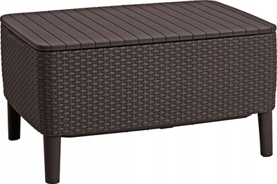 Set mobiljesh kopshti Keter Salemo 3 Seater, divan treshe me 2 karrige dhe tavolinë, gri e errët