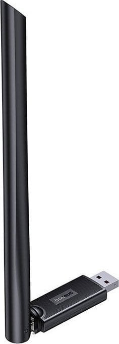 Adapter WiFi Baseus FastJoy, 300 Mbps, antenë 6 dBi, USB A, i zi