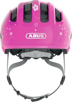 Kaskë biçiklete për kalamaj Abus Smiley 3.0 Pink Butterfly, madhësia M, rozë