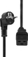 Kabllo rryme ProXtend Power Cord Schuko në kënd C19, 0.5m, 250V, e zezë