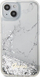 Mbrojtëse telefoni Guess GUHCP14SLCSGSGH për iPhone 14, hardcase Liquid Glitter Marble, e bardhë